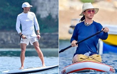 katy perry paddle boarding with orlando bloom